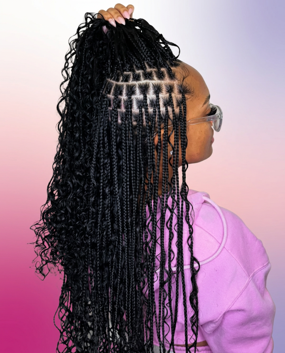 Braided styles created at Priscille Hair Braiding