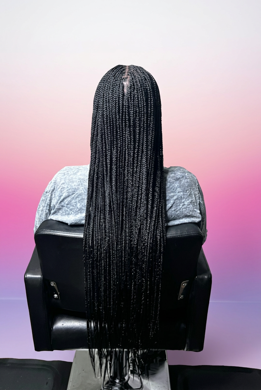 Small Knottless Braids